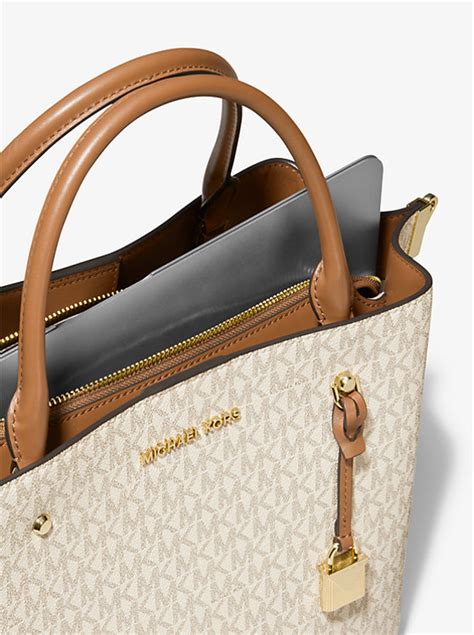 henkeltasche arielle large michael kors brandy|Arielle Large Logo Satchel .